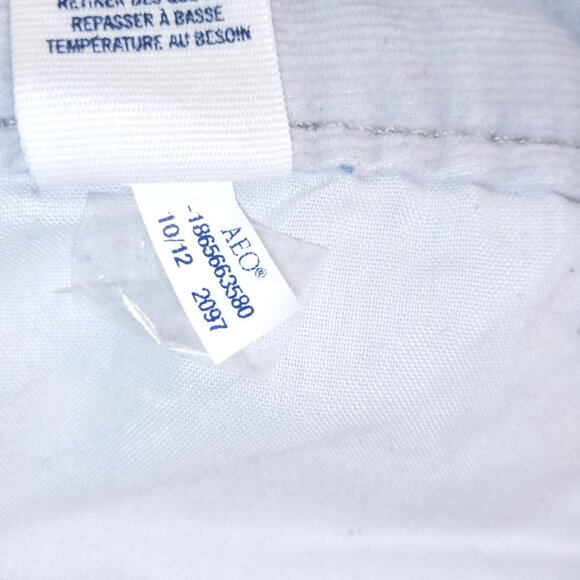 American Eagle Outfitters Pants  Women's 14  Gray  Corduroy  Skinny  Stretch GUC - Picture 10 of 10